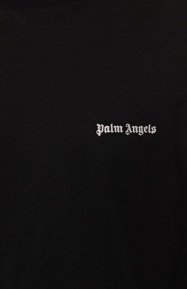 Хлопковая футболка PALM ANGELS, арт. PMAA002F23JER0011001, фото 5