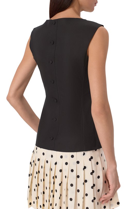 Хлопковый топ Marni TTMA0393S0/TCY65 Чёрный  TTMA0393S0/TCY65 Фото 4