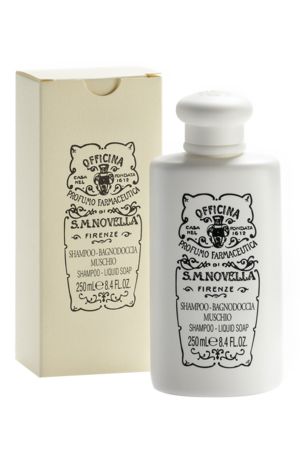 Шампунь-гель для душа muschio (250ml) SANTA MARIA NOVELLA бесцветного цвета по цене 3900 руб., арт. SMN7010730, фото 2 Шампунь-гель для душа muschio (250ml) SANTA MARIA NOVELLA, арт. SMN7010730, фото 2