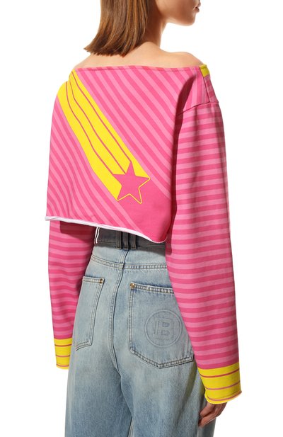 Хлопковый топ balmain x barbie BALMAIN, арт. XF2A0080/04GB, фото 4