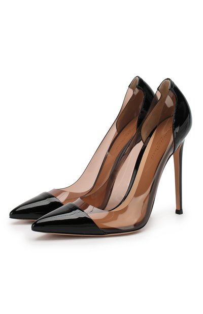 Лаковые туфли plexi  GIANVITO ROSSI, арт. G21665.11RIC.VPXBABL, фото 1