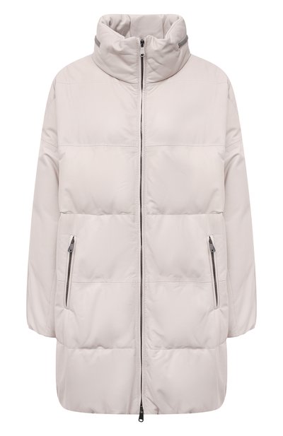 Женский кожаный пуховик BRUNELLO CUCINELLI, арт. MPTAN2781