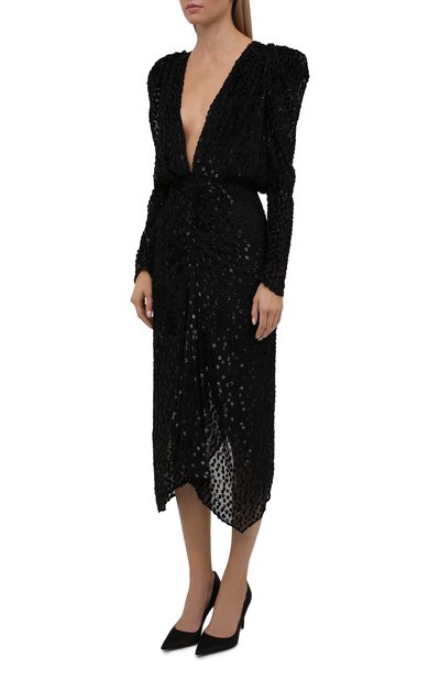 Платье из вискозы и шелка ISABEL MARANT, арт. R01252-21H064I/MARAY, фото 3