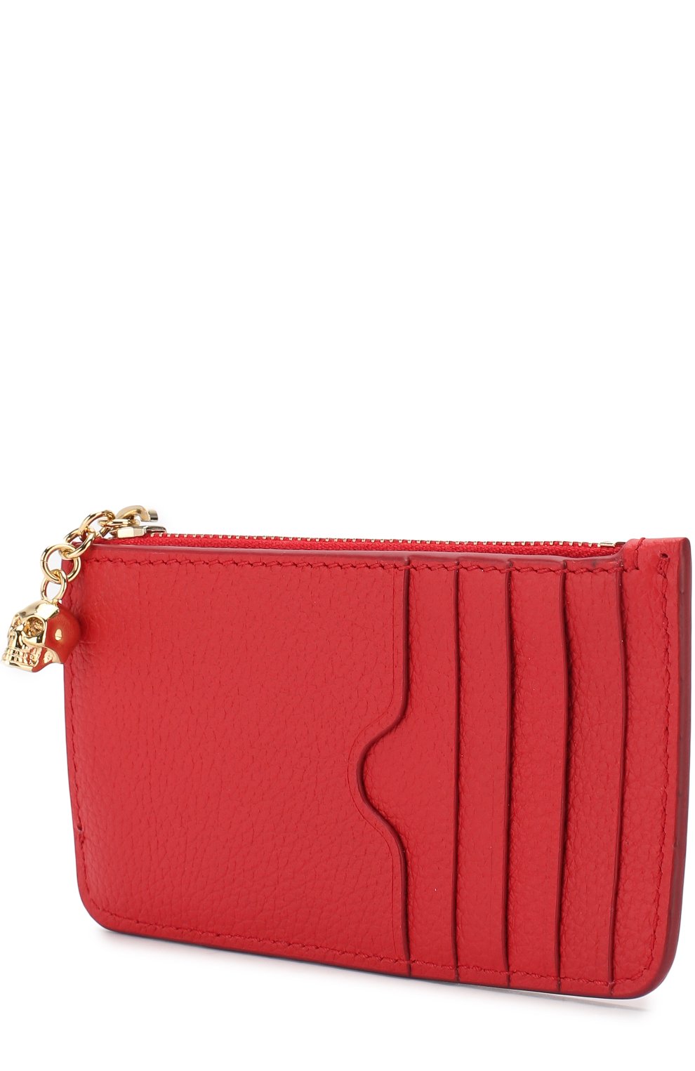 Кожаный футляр для кредитных карт с отделением на молнии ALEXANDER MCQUEEN, арт. 501022/BPT0G, фото 2