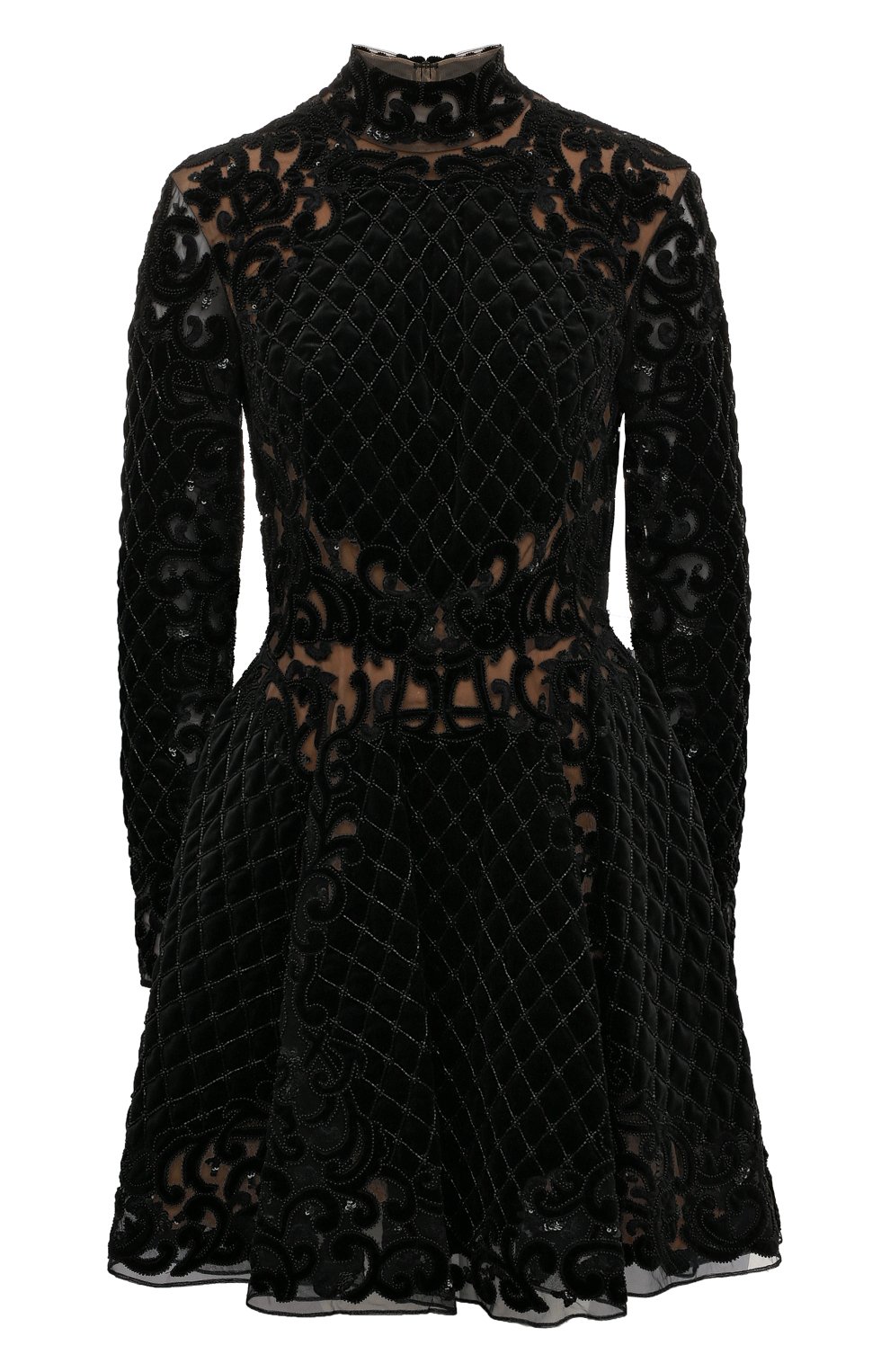 Бархатное платье с отделкой бисером ZUHAIR MURAD, арт. RD-FW17-031 DS, фото 1