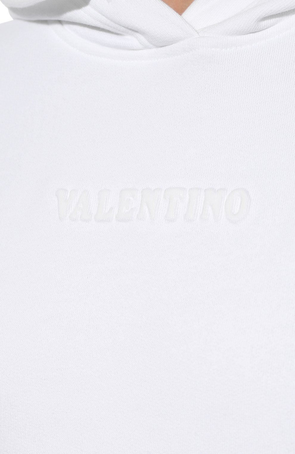 Хлопковое худи VALENTINO белого цвета по цене 79150 руб., арт. XB3MF16C71R, фото 5 Хлопковое худи VALENTINO, арт. XB3MF16C71R, фото 5