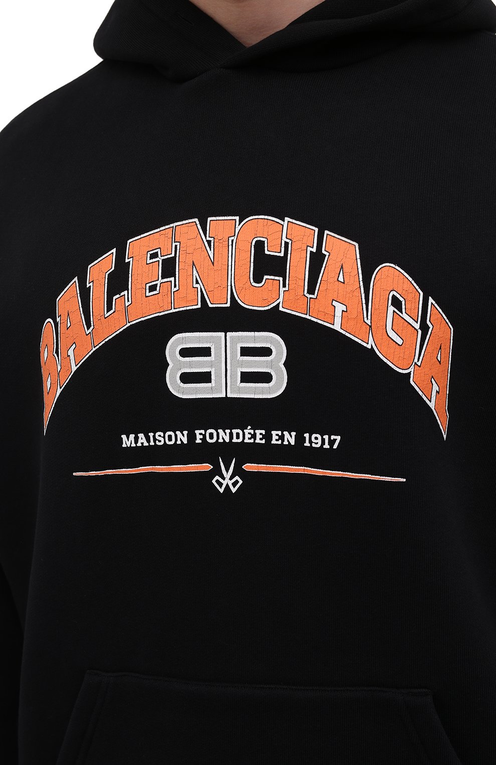 Хлопковое худи BALENCIAGA, арт. 674986/TLVJ2, фото 5