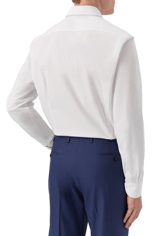 Хлопковая сорочка Canali CCLX018/GA03288 Белый  CCLX018/GA03288 Фото 4