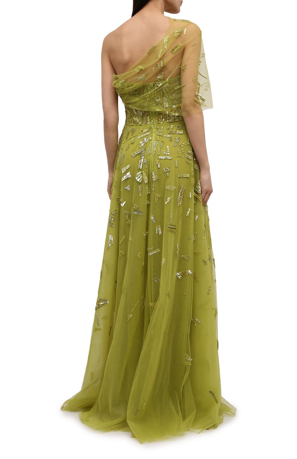 Платье с отделкой пайетками ZUHAIR MURAD, арт. FDR21019/EMNI001, фото 4