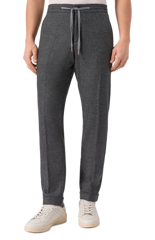 Брюки из шерсти и кашемира Marco Pescarolo CARACCI0L0/5234 Серый  CARACCI0L0/5234 Фото 3