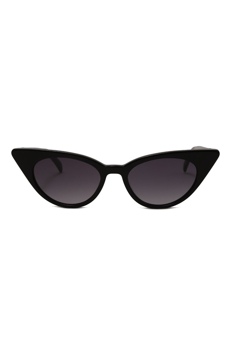 Женские солнцезащитные очки G.O.D. EYEWEAR черного цвета, арт. THIRTY 0NE BLACK/GREY | Фото 3 (Тип очков: С/з; Материал: Пластик; Региональные ограничения белый список (Axapta Mercury): Не проставлено; Нос: Не проставлено; Оптика Гендер: оптика-женское; Очки форма: Cat-eye)