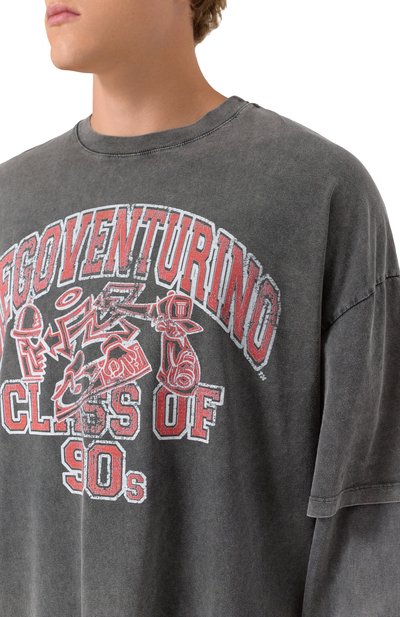 Хлопковый лонгслив DIEGO VENTURINO, арт. DVTS-MLCDVC90, фото 5