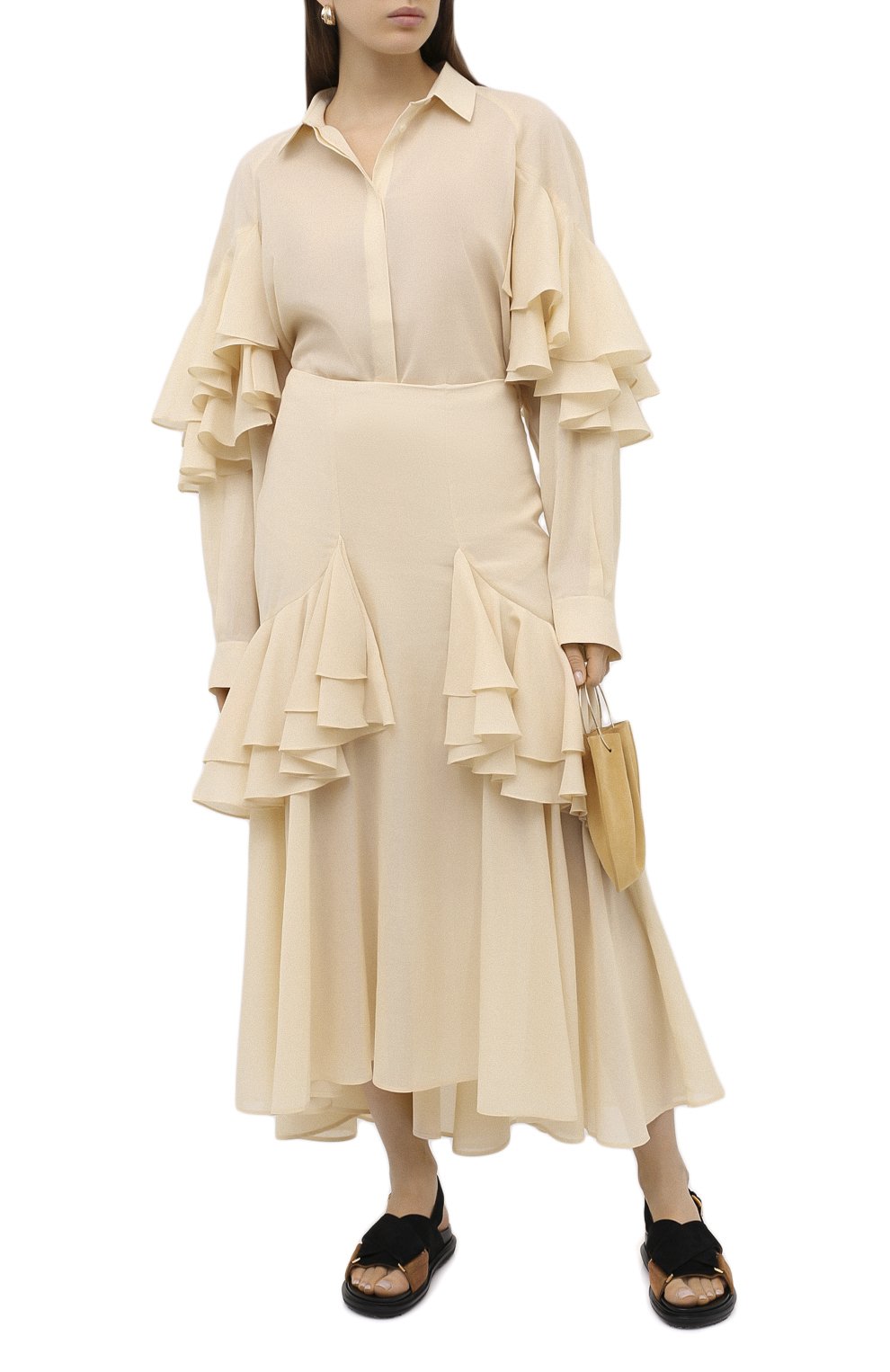 Хлопковая блузка TOTEME, арт. L0CARN0 203-702-704, фото 2