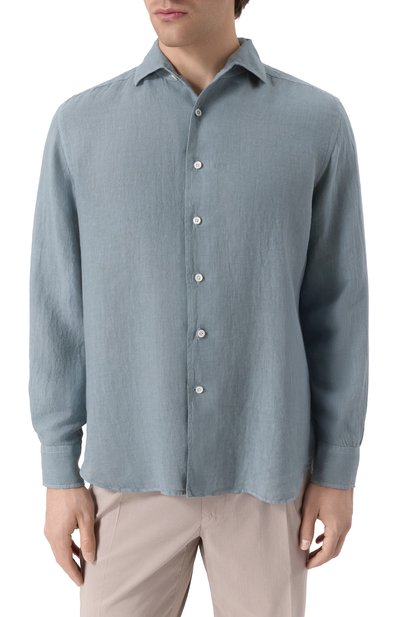 Льняная рубашка CORNELIANI, арт. 25P126-2511199, фото 3