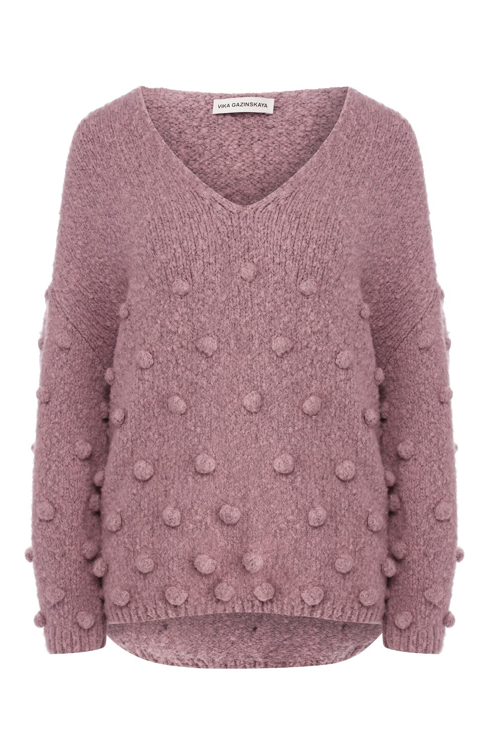 Свитер VIKA GAZINSKAYA розового цвета по цене 64070 руб., арт. FW19-2242, фото 1 Свитер VIKA GAZINSKAYA, арт. FW19-2242, фото 1