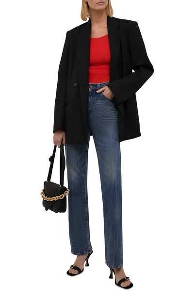 Топ VICTORIA BECKHAM красного цвета по цене 46250 руб., арт. 1521WTP003126B, фото 2 Топ VICTORIA BECKHAM, арт. 1521WTP003126B, фото 2