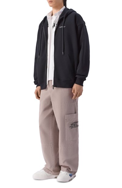 Мужской хлопковая толстовка OFF-WHITE, арт. 0MBE015S26FLE003