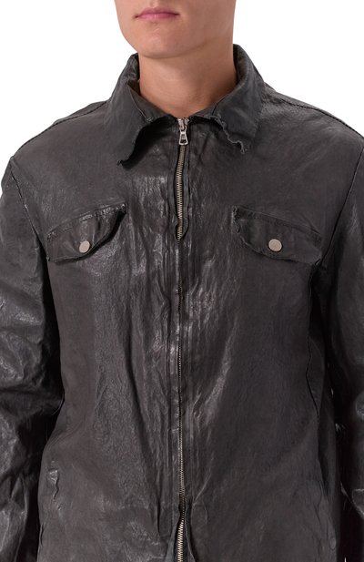 Кожаная куртка-рубашка NEVER ENOUGH, арт. MJL047, фото 5