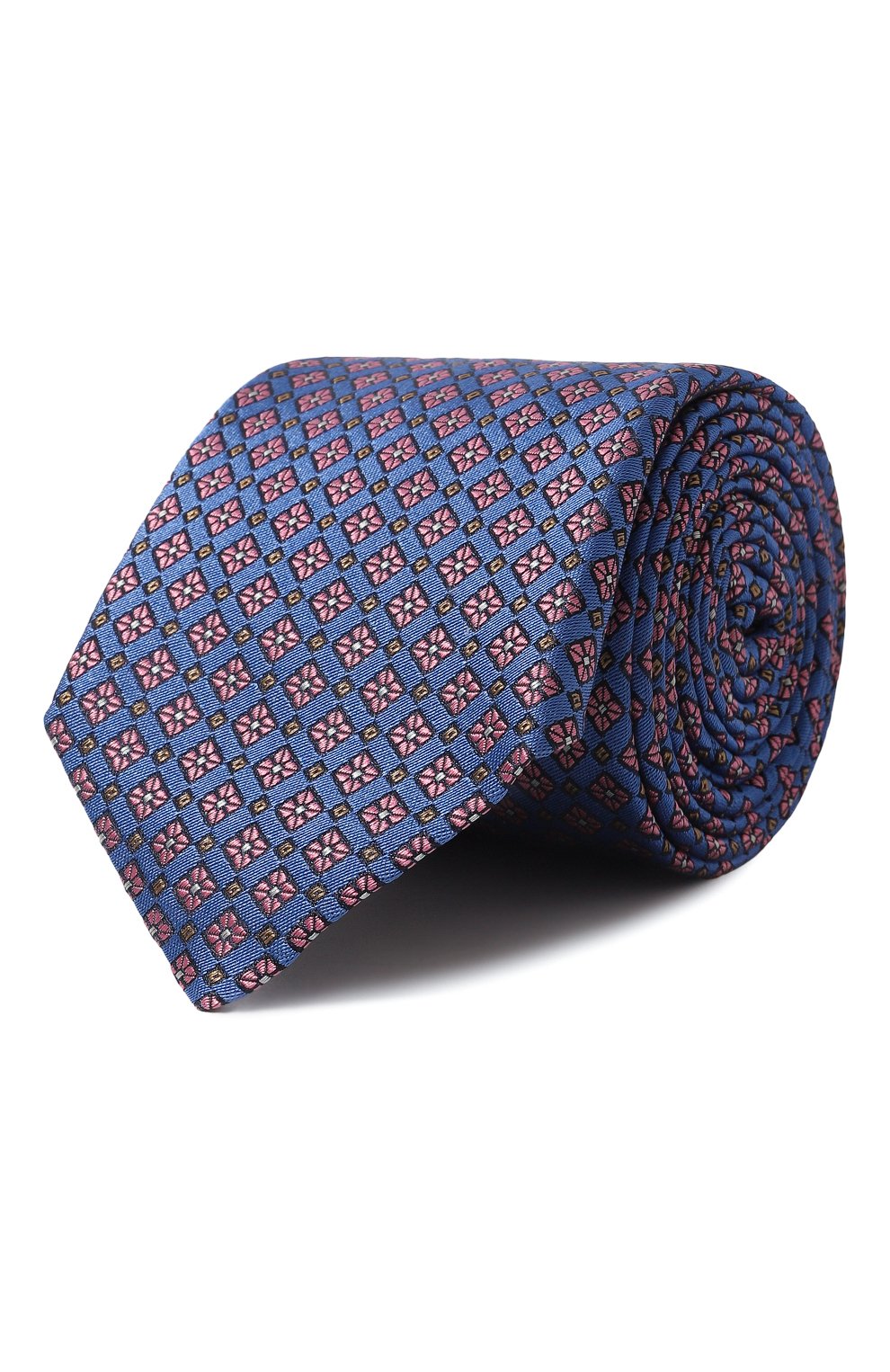Шелковый галстук CANALI синего цвета по цене 17600 руб., арт. 18/HJ03651, фото 1 Шелковый галстук CANALI, арт. 18/HJ03651, фото 1