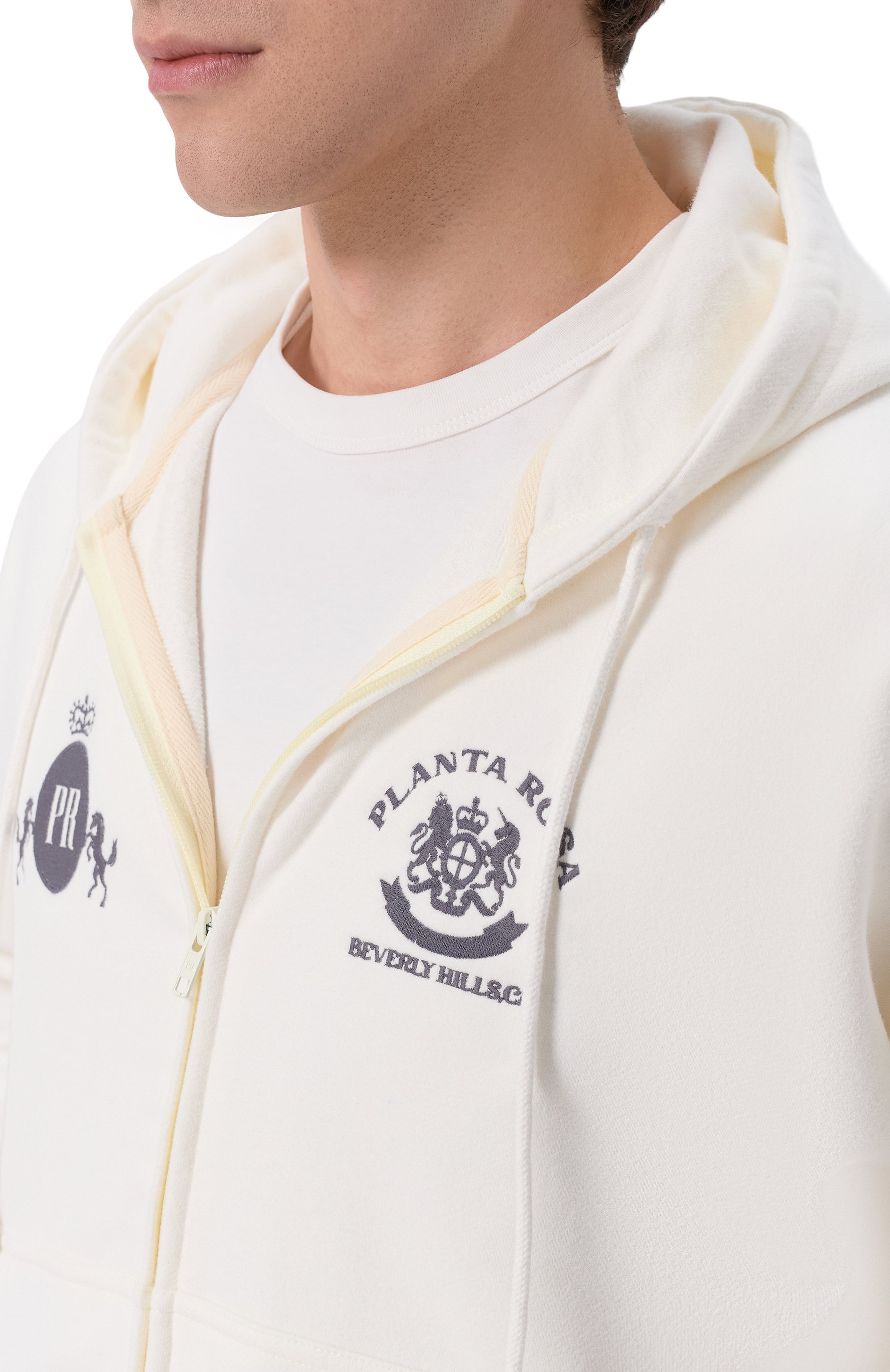 Хлопковая толстовка PLANTA ROSA, арт. PR/HZ013/BLAZON-DUPLEX/370VELVET, фото 6