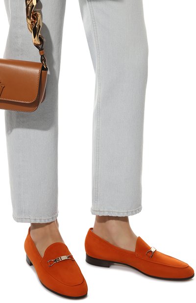 Замшевые лоферы GIORGIO ARMANI оранжевого цвета по цене 97850 руб., арт. X1A093/XF033, фото 3 Замшевые лоферы GIORGIO ARMANI, арт. X1A093/XF033, фото 3