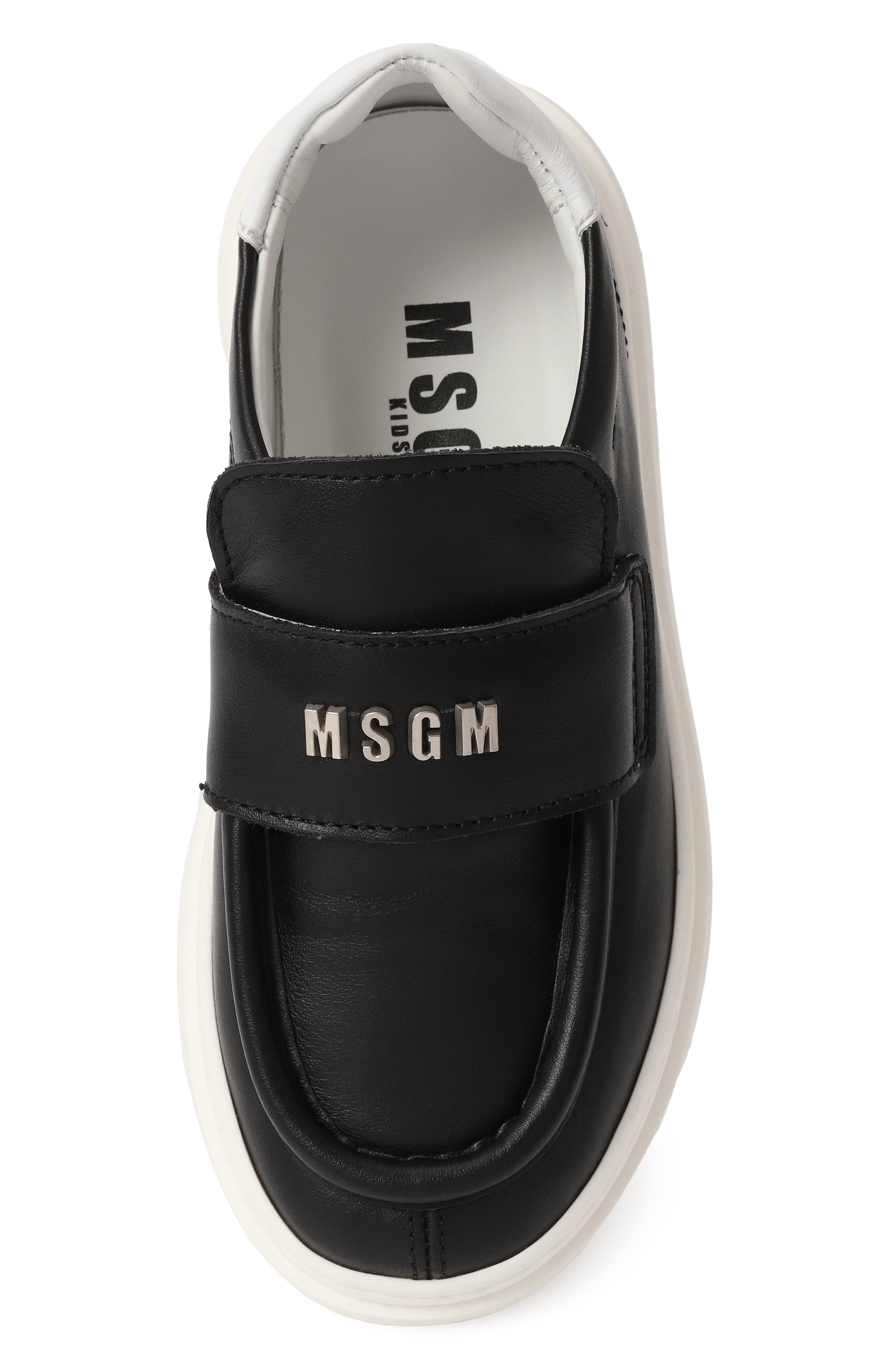 Кожаные слипоны MSGM KIDS, арт. 79835/VAR2/28-35, фото 4