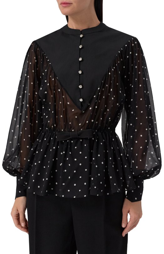 Шелковая блузка Giambattista Valli 25FWPVTE1149/53PRI Чёрный  25FWPVTE1149/53PRI Фото 3