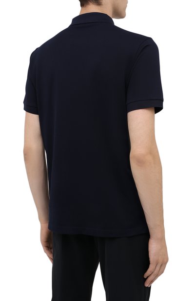 Хлопковое поло PRADA синего цвета по цене 60000 руб., арт. UJN444-XGS-F0124, фото 4 Хлопковое поло PRADA, арт. UJN444-XGS-F0124, фото 4