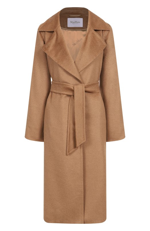 Шерстяное пальто Max Mara MANUELA Бежевый MANUELA