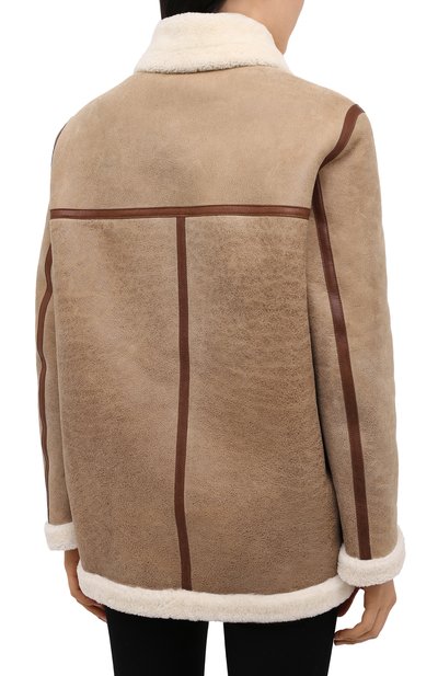 Дубленка ISABEL MARANT ETOILE бежевого цвета по цене 216500 руб., арт. MA0838-20A013E/AZARE, фото 4 Дубленка ISABEL MARANT ETOILE, арт. MA0838-20A013E/AZARE, фото 4
