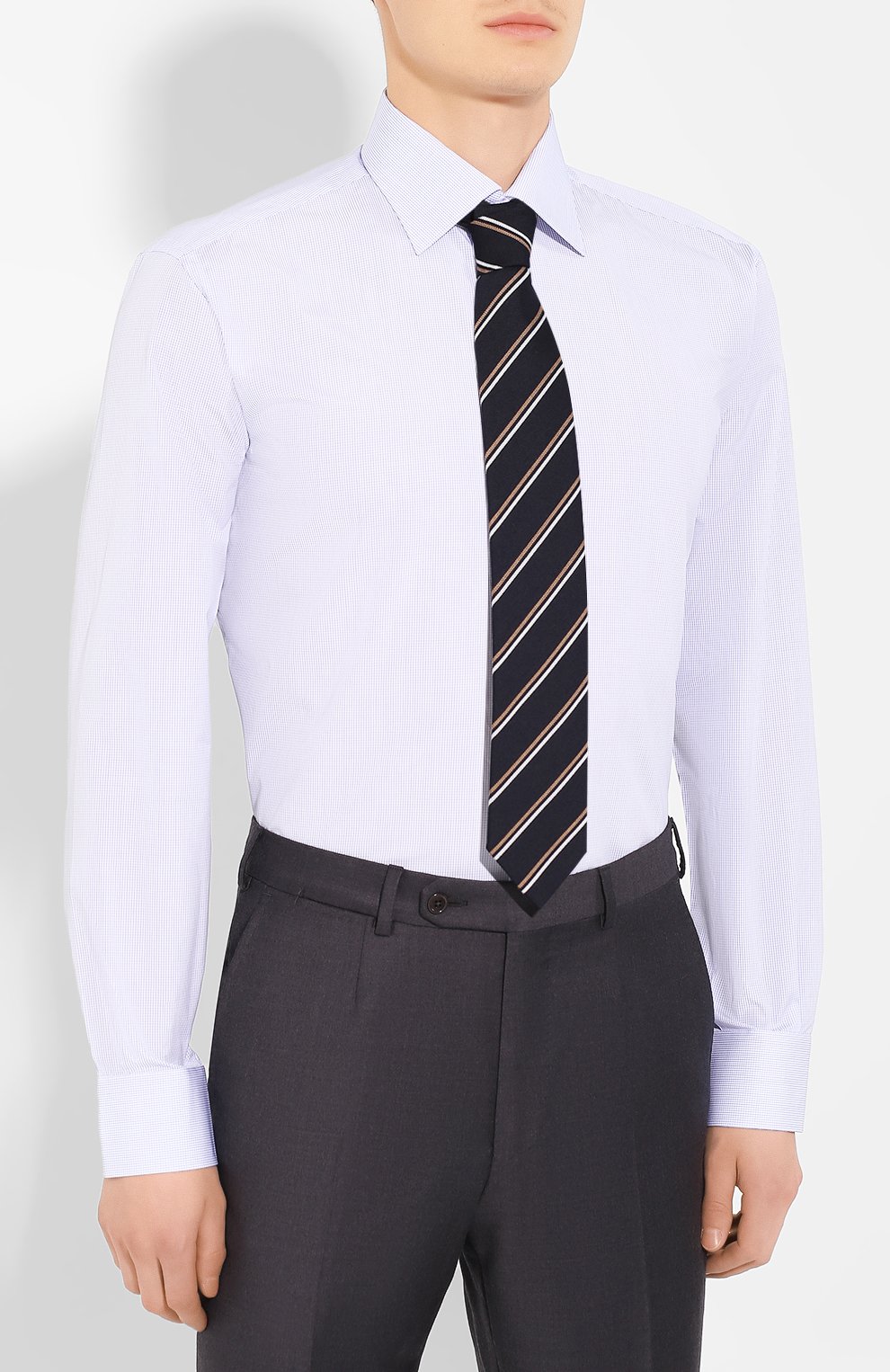 Хлопковая сорочка BRIONI, арт. RCLU1T/P90B7, фото 4