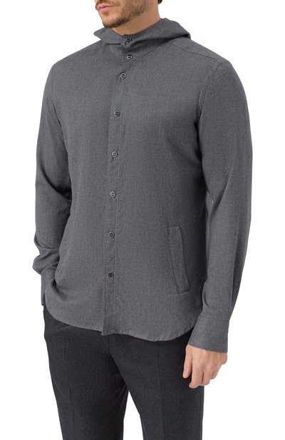 Рубашка из хлопка и лиоцелла KITON, арт. UMCMARH0944016, фото 3