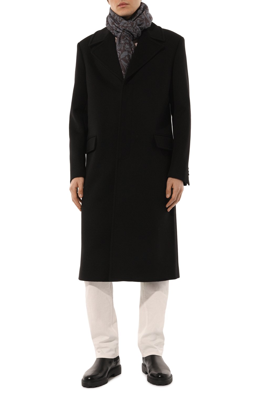 Шелковый шарф KITON, арт. USCIACK0280F20, фото 2