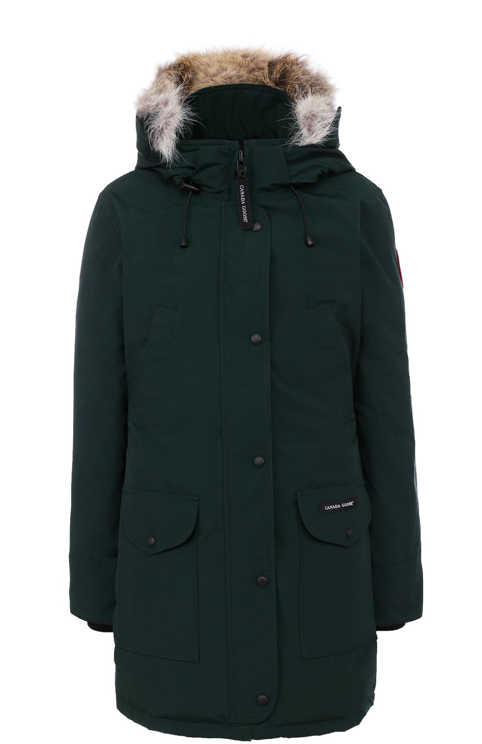 Приталенный пуховик trillium с капюшоном и меховой отделкой CANADA GOOSE, арт. 6550L, фото 1