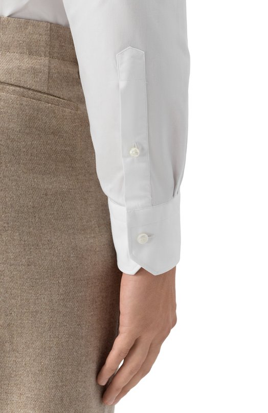 Хлопковая сорочка Zegna 9MS0BA/CT1031 Белый  9MS0BA/CT1031 Фото 5