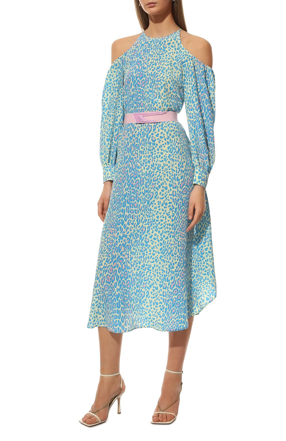 Шелковое платье STELLA MCCARTNEY голубого цвета по цене 147500 руб., арт. 604365/STA30, фото 2 Шелковое платье STELLA MCCARTNEY, арт. 604365/STA30, фото 2