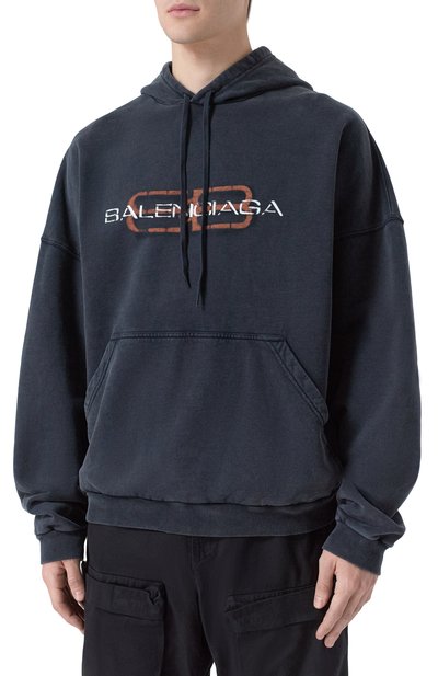 Хлопковое худи BALENCIAGA, арт. 850349/TTVD7, фото 3