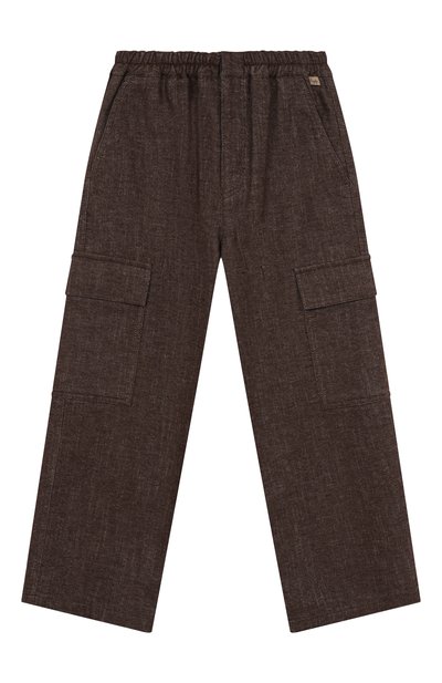 Хлопковые брюки-карго IL GUFO, арт. A25GPL0030C0074/10-14