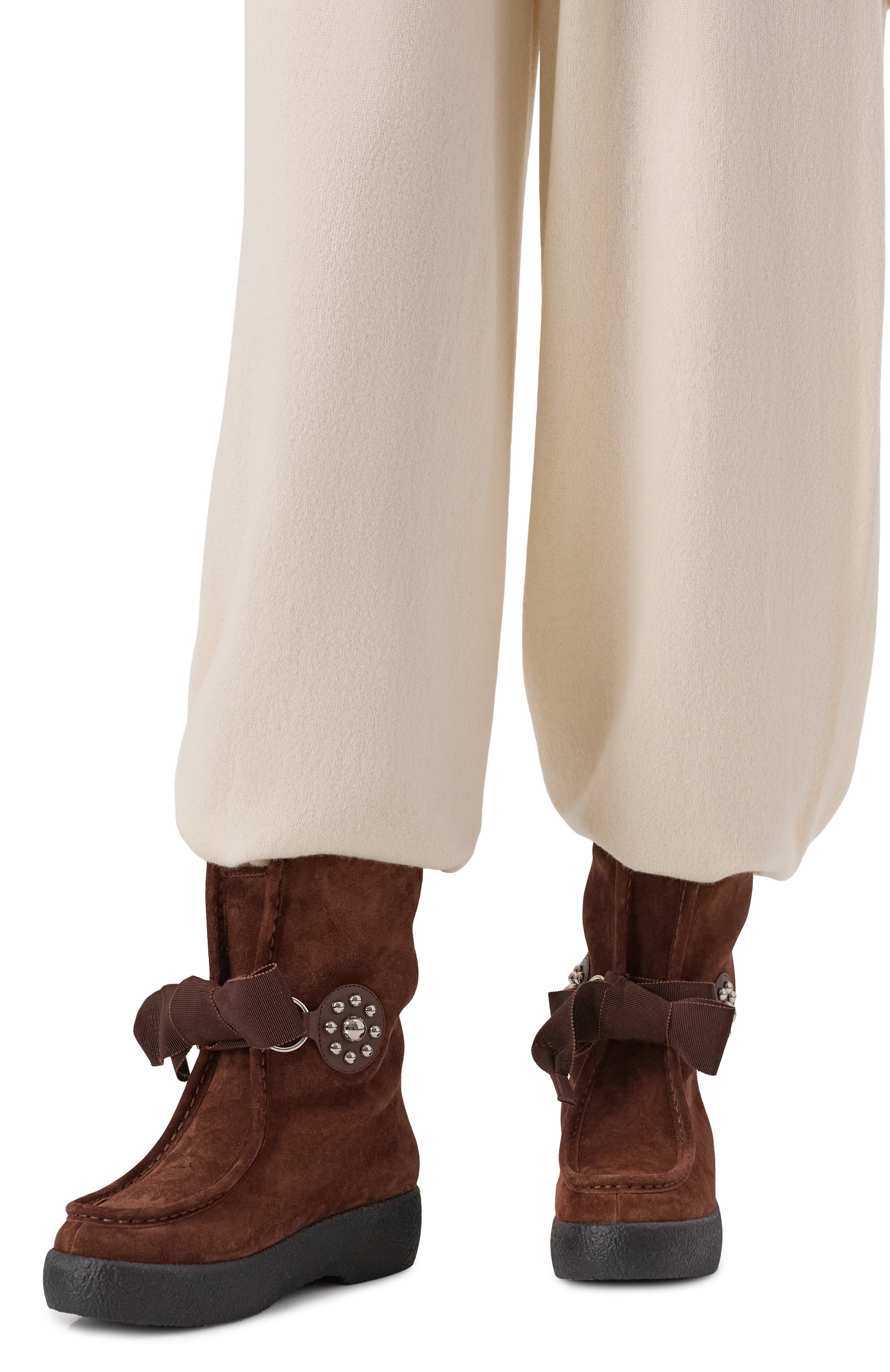 Замшевые полусапоги snowish VALENTINO, арт. 7W2S0MM7/JEG, фото 2