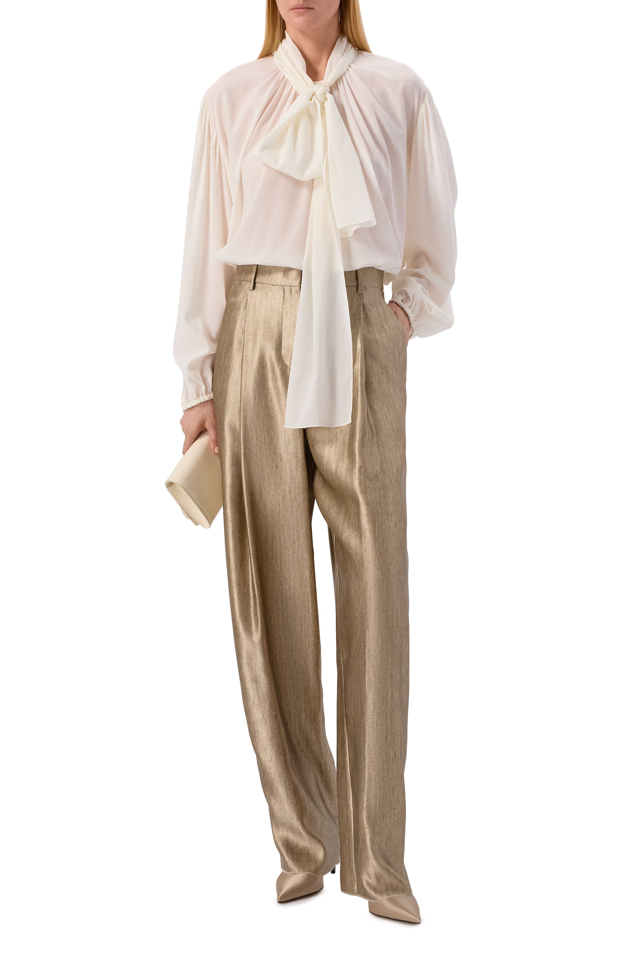 Шелковые брюки GIORGIO ARMANI, арт. GW002793/TE20145, фото 2