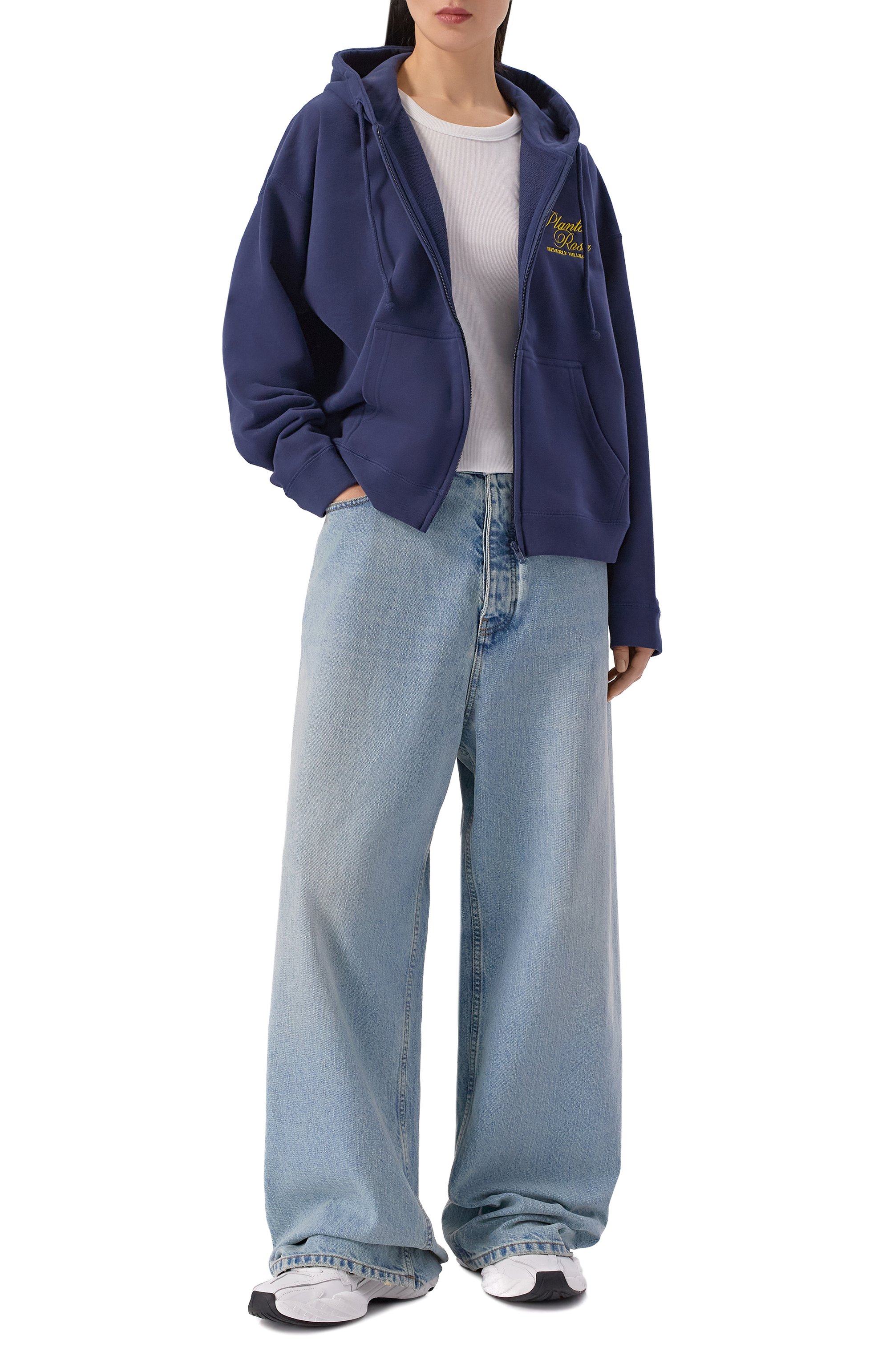 Хлопковая толстовка PLANTA ROSA, арт. PR/HZ013/SIGNATURE-CURSIVE/370VELVET, фото 3