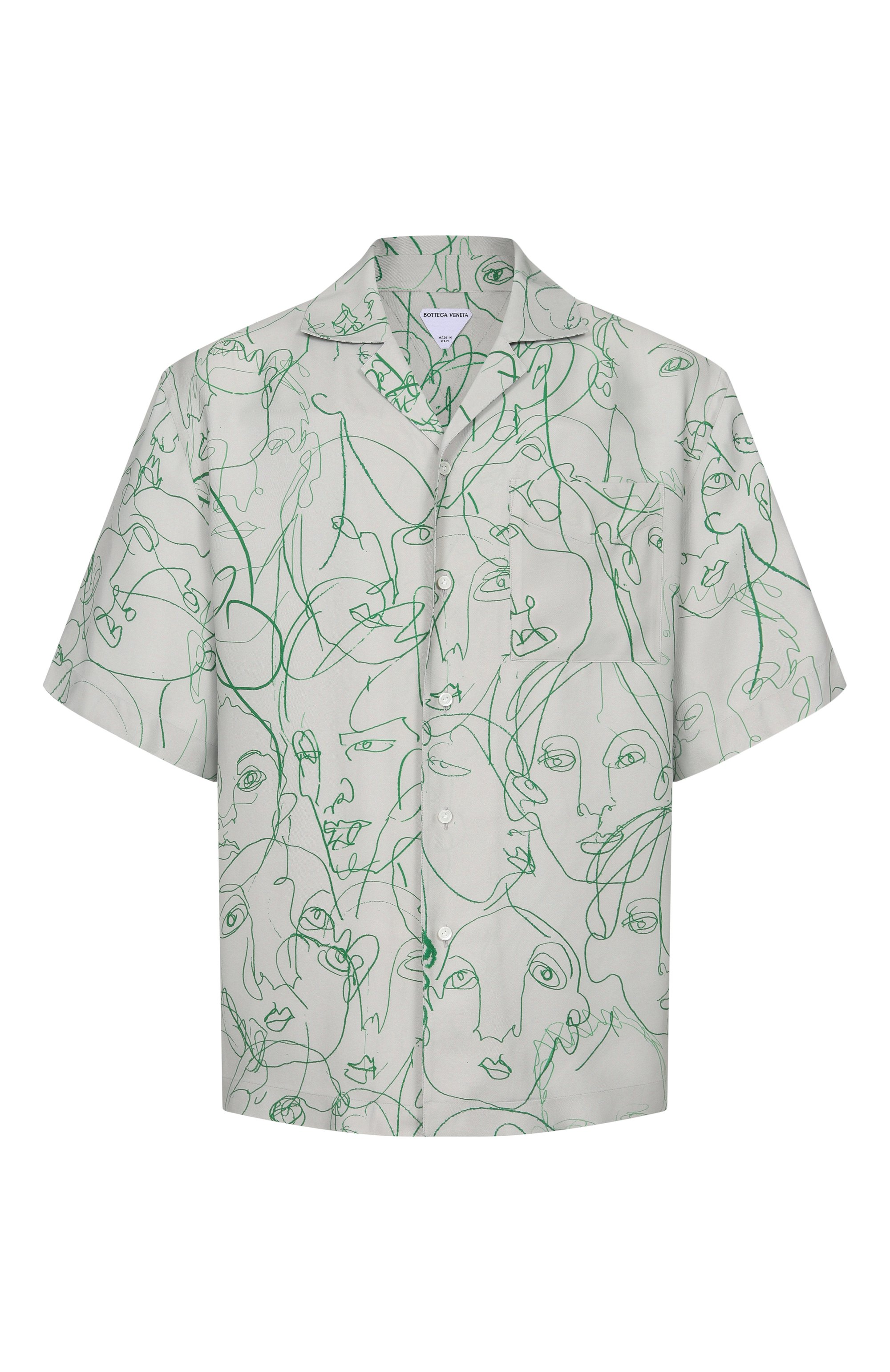 Рубашка из вискозы и шелка BOTTEGA VENETA, арт. 866598/V6JK0, фото 1