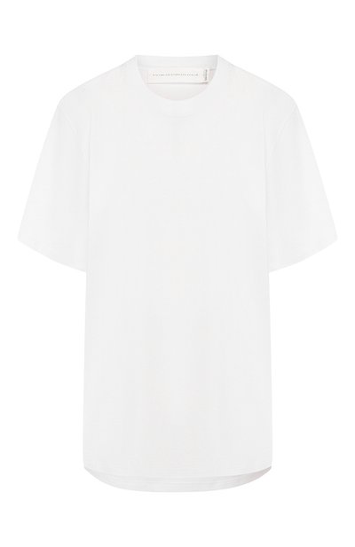 Женская хлопковая футболка VICTORIA, VICTORIA BECKHAM, арт. JYVV 072C PAW19 C0TT0N JERSEY