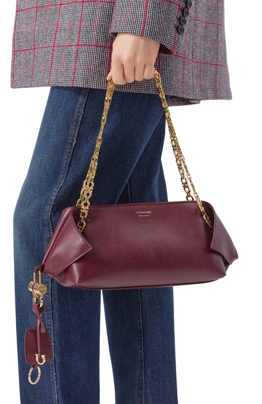 Сумка Scarf XS Ferragamo 21A371/789 Бордовый  21A371/789 Фото 2