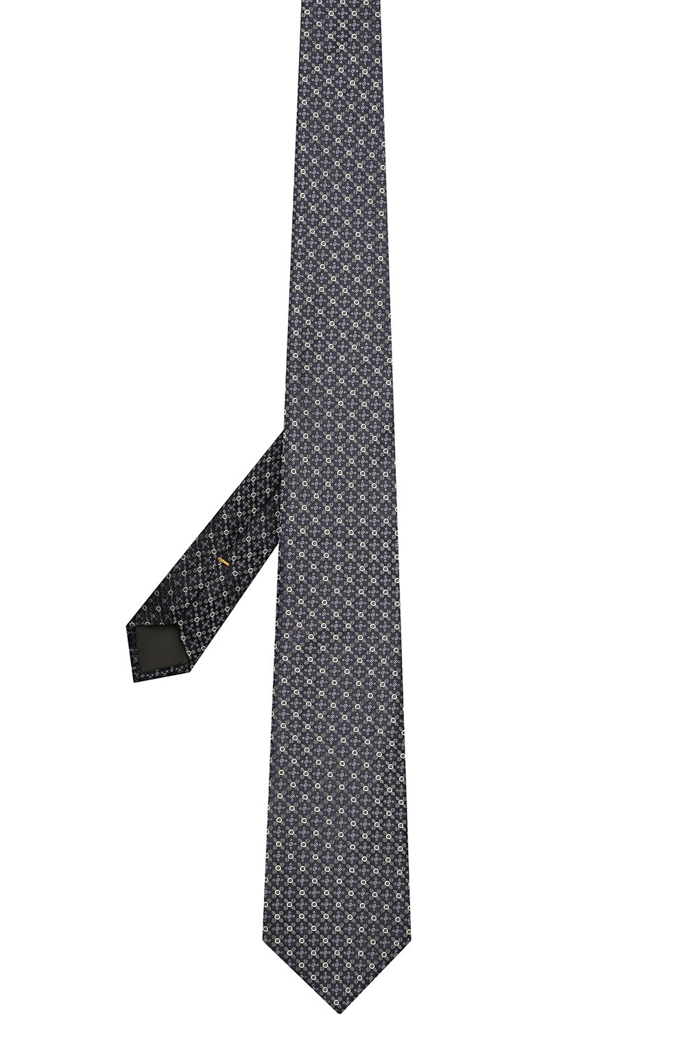 Шелковый галстук CANALI темно-синего цвета по цене 12700 руб., арт. 18/HJ03290, фото 2 Шелковый галстук CANALI, арт. 18/HJ03290, фото 2