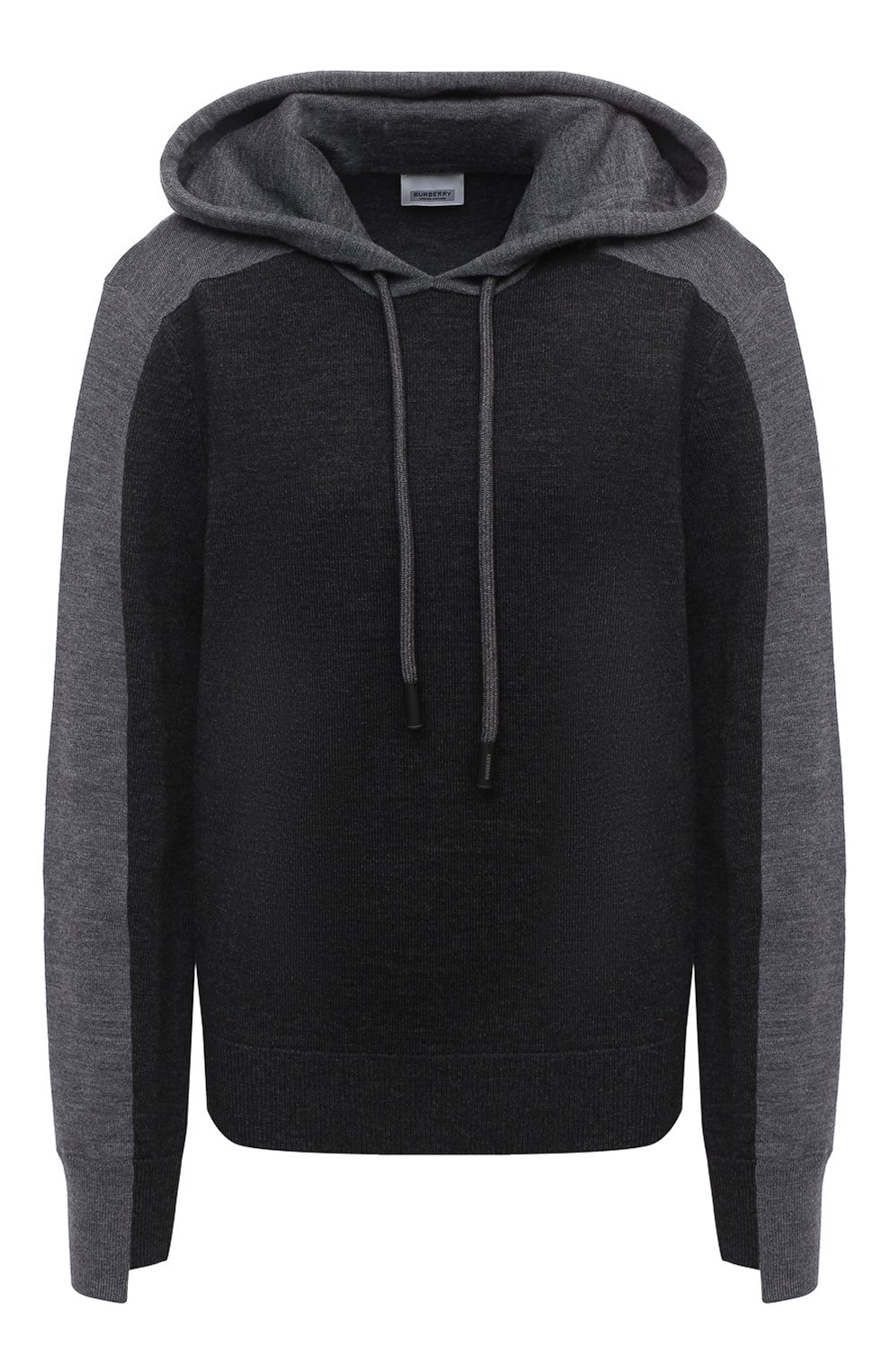 Шерстяное худи BURBERRY серого цвета по цене 98150 руб., арт. 8032194, фото 1 Шерстяное худи BURBERRY, арт. 8032194, фото 1
