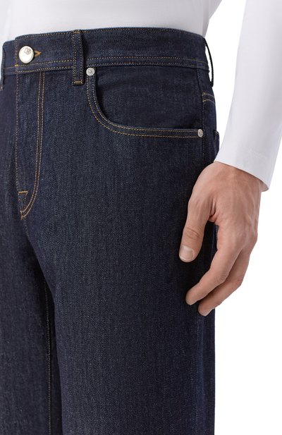 Джинсы CORNELIANI темно-синего цвета по цене 57650 руб., арт. 284JG4/2A20203, фото 5 Джинсы CORNELIANI, арт. 284JG4/2A20203, фото 5
