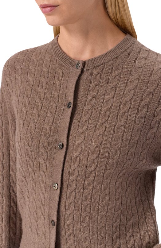 Кашемировый кардиган 12 STOREEZ 134382 Коричневый  134382 Фото 5