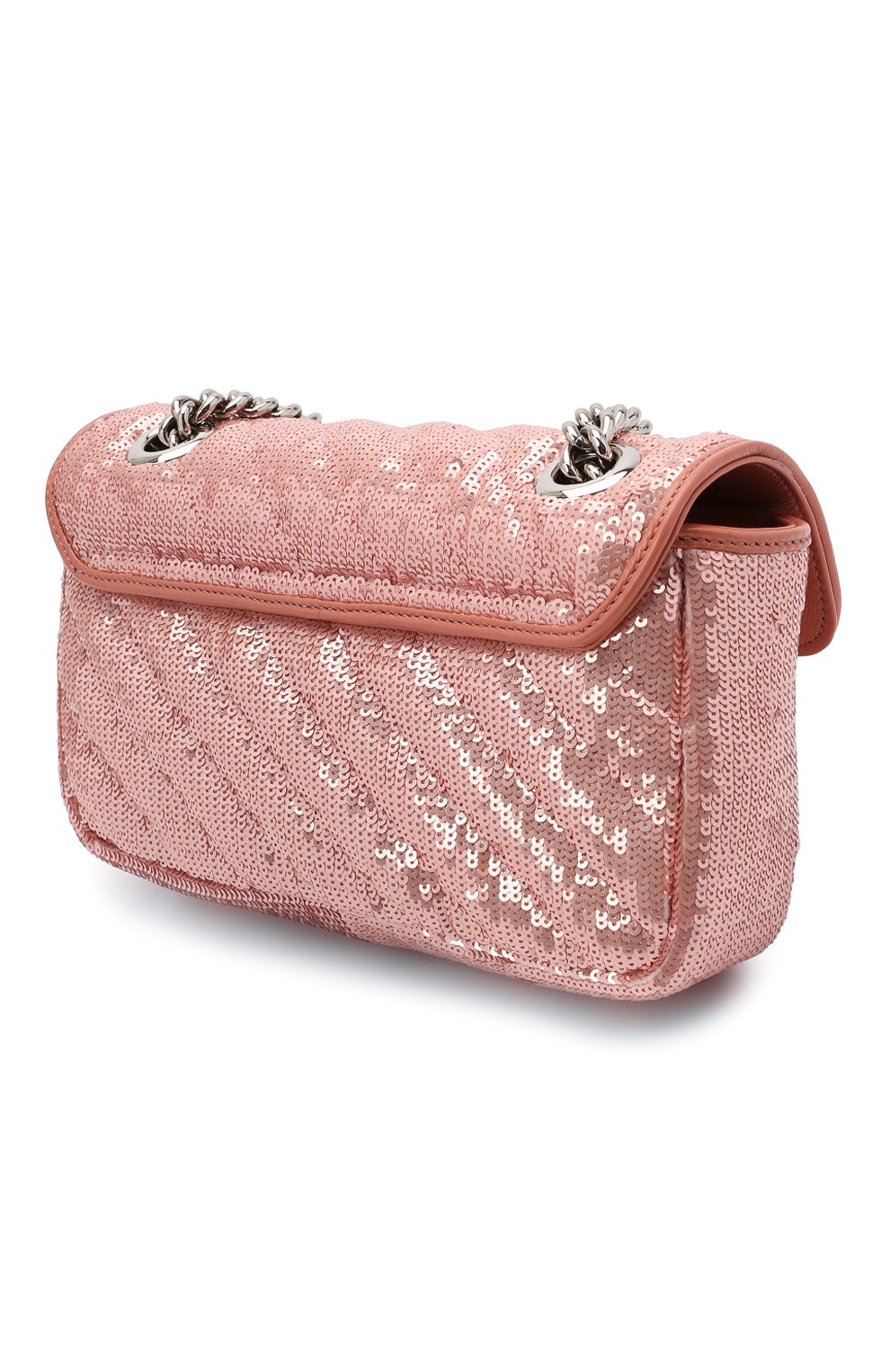 Сумка gg marmont 2.0 mini GUCCI розового цвета по цене 285120 руб., арт. 446744/9SYWP, фото 3 Сумка gg marmont 2.0 mini GUCCI, арт. 446744/9SYWP, фото 3