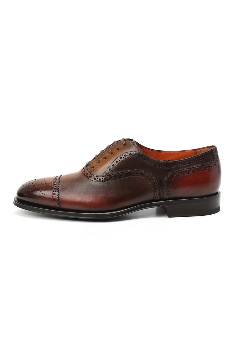Кожаные оксфорды SANTONI, арт. MCPG17110RG1INGCT30, фото 1